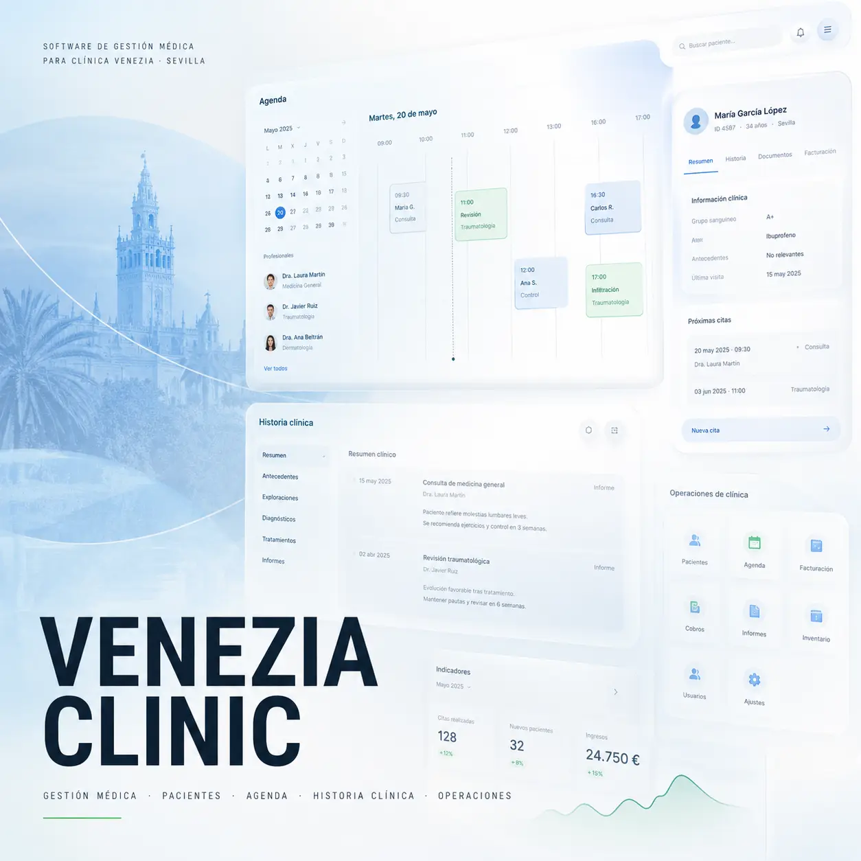 Vista del proyecto Venezia Clinic