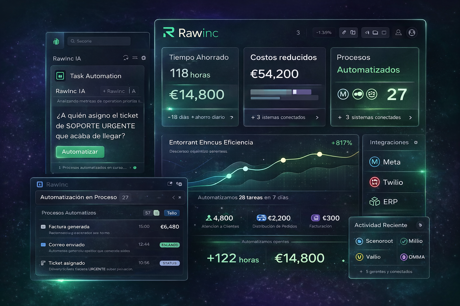 Interfaz editorial de recursos y operaciones digitales de RAW